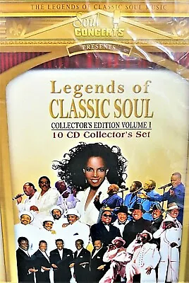 Legends Of CLASSIC SOUL NEW! 10 CDSThe DellsChi-LitesDelfonicsMelba Moore • $19.88