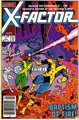 X-factor #1 (1985)- 1st Team App Of X-factor- 2nd App Baby Cable- Newsstand Vf • $12.74