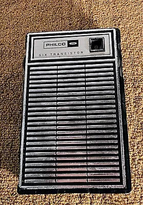 Vintage Phillips Co Ford Six Transistor AM Portable Radio Tested Powers Up  • $9.60