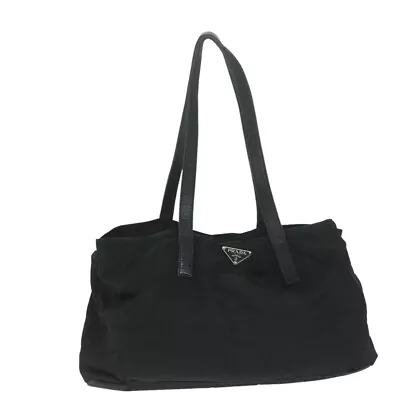 PRADA Shoulder Bag Nylon Black Auth 63675 • $147.20