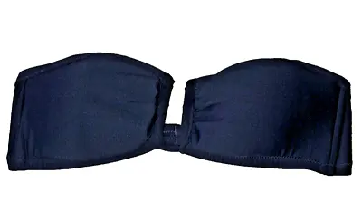 J. Crew Strapless Bikini Top Navy Blue Small • $18