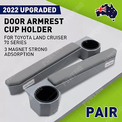 $119.99 • Buy Magnet Door Armrest Cup Holder For Land Cruiser 70 76 79 Series Hj75 Hzj75