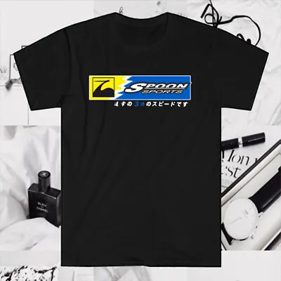Spoon Sports Racing Logo Men's Black T-Shirt Size S To 5XL • $22.94