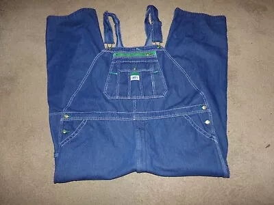 Liberty Carpenter Loose Men's Workwear Overalls Bib Jeans Size 46 X 30 • $14