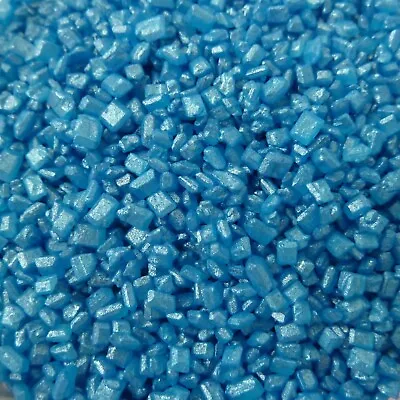 Sparkling Sugar Crystals Cake Sprinkles GLIMMER BLUE • £3.95