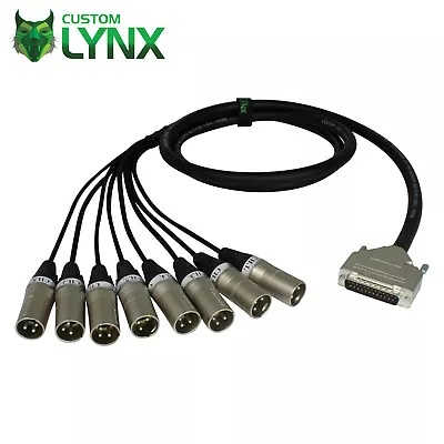 £69.25 • Buy Neutrik 25 Pin D-SUB To Male XLR Loom. DB25 To 8 X XLR. Audio Snake Multicore 