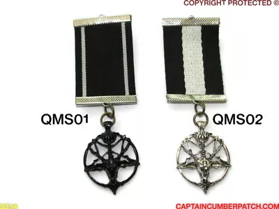 Steampunk Pin Drape Badge Brooch Gothic Medal Pentagram Baphomet Goat #QMS01-02 • $10.10