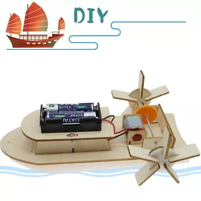 Educational Kits Paddle Steamer Model Physics Learning Ship Yacht Toys STEM Toy • £5.80