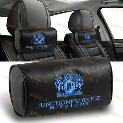 Blue Embroidery Car Neck Rest Pillow Headrest Cushion JP JUNCTION PRODUCE VIP X2 • $26.61