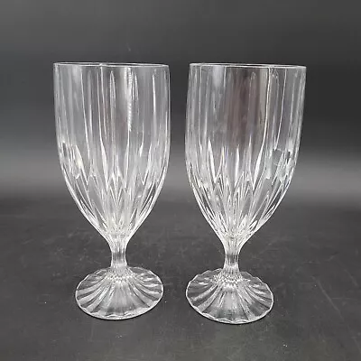 Set Of Two (2) Mikasa Park Lane Iced Tea Crystal Glasses 12oz • $28.99