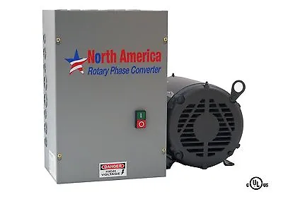 3HP UL-Listed Rotary Phase Converter - UL-3 NEW Made In USA Baldor Generator • $654