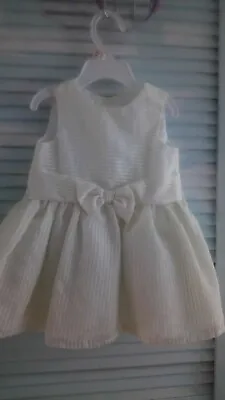 Jasper Conran Baby Girl Dress 6-9 Months Beige Party.  • £8.50