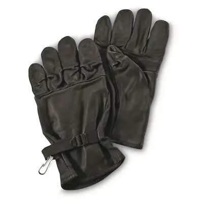 USGI Military D3A Black Leather Gloves - Marine Corps Issue Gloves -Size: Medium • $34.95