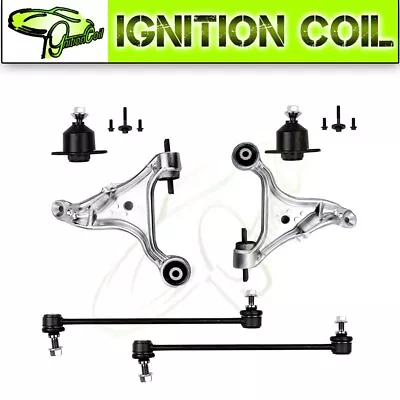 6pc Front Ball Joints Sway Bar Link Control Arms Kit For 2001-2006 Volvo S60 • $132.14