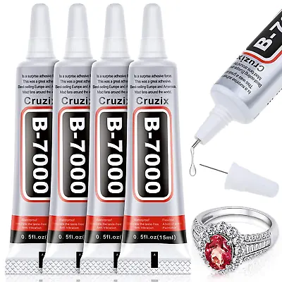Cruzix B-7000 Glue Clear For Rhinestone Crafts Jewelry And Bead Adhesive B7000  • $35.97