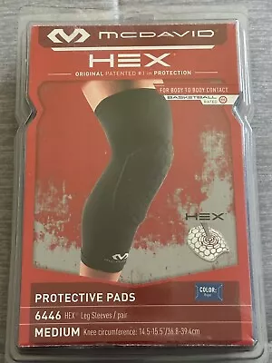 Mcdavid 6446 HEX Protective Knee /Shin Pads Size Adult Medium Royal Blue-pair • $15