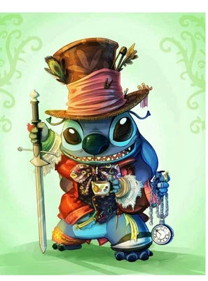 $13.95 • Buy Aus Seller..DIY 5D DIAMOND PAINTING..DISNEY STITCH No.3..30x40cm  Full Drill