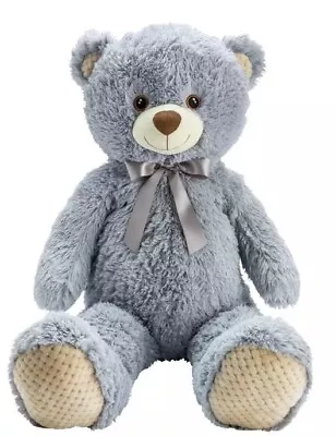 Chad Valley Giant Grey Teddy Bear Large Soft Stuffed Plush Toy 100cm 39  Inch  • £19.99