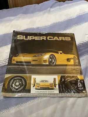 Super Cars Calendar 2007 Sealed New • £6.99