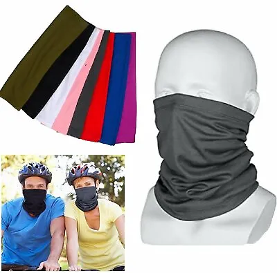 Face Bike Mask Sun Shield Neck Gaiter Balaclava Neckerchief Bandana Headband • $4.09