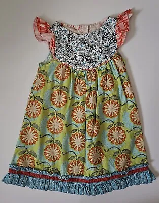 Matilda Jane 6 Vintage Falling Petals Platinum Flutter Dress #2/14 LA1-144 • $25.49