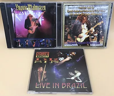 Yngwie Malmsteen Released In Japan CD Sold As A Set Of 3 Pony Canyon LIVE !!　 • $100