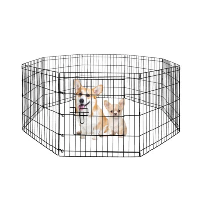 £23.99 • Buy Dog Pet Pen 8 Panel Metal Puppy Playpen Run Cage Fence Enclosure Indoor Outdoor