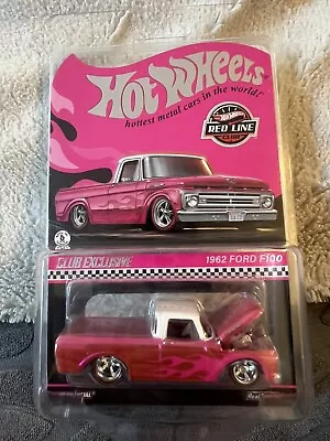Hot Wheels Collectors RLC Exclusive Pink Edition 1962 Ford F100 • $40