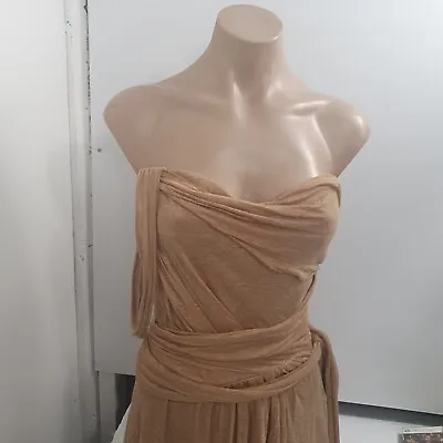 Isabel Marant Nude Draped Cocktail Dress Sz 0 • $60.48