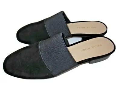 Pelle Moda Lois Mule Flats Black Kid Suede 7 M New • $26.99