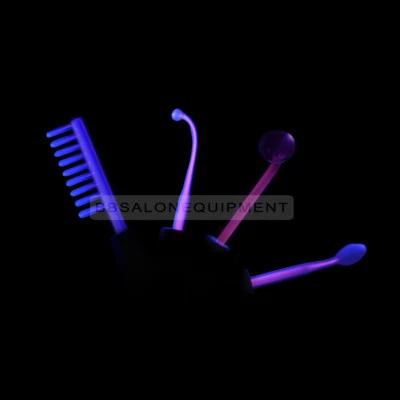 $21.69 • Buy 4 PCS Violet /Orange Light  High Frequency Wand Replacement Wand Ray Facial Care