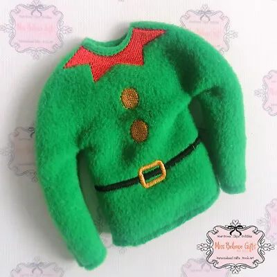 £4.25 • Buy Naughty The Elf That Can Sit On A Shelf Green Christmas Jumper Clothes Outfit