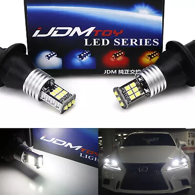 No Hyper Flash White 7440 T20 CREE LED Bulbs For Front Rear Turn Signal Lights • $26.99