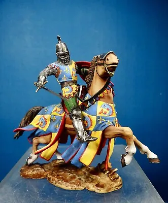 Saint Petersburg Russia 54mm French  Dauphin   Medieval Knight Attacking Pre Oop • $299