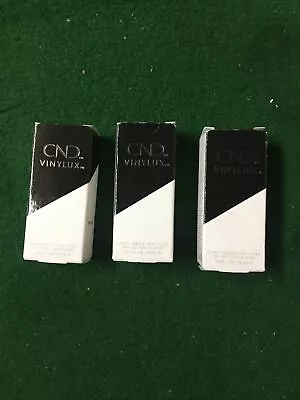 CND Vinylux Clear Weekly Top Coat 0.5oz / 15ml 7 Days Protection. (LOT OF 3) • $12.80