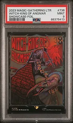 PSA 9 Witch-king Of Angmar Poster LOTR Lord Of The Rings MTG Magic LOW POP • $99.99