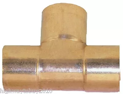 (10) Pack 3/4  X 3/4  X 3/4  Copper Tee Plumbing Fittings Pipe Fitting • $38.90