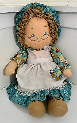1977 Holly Grandma Hobbie 24” Cloth Doll Knickerbocker Grandmother 1970s Vintage • $64