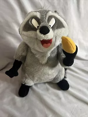 Disney Pocahontas Meeko Plush Raccoon Stuffed Toy Doll 12” Jointed Disney World • $20