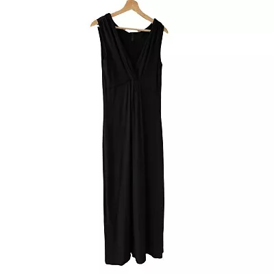 Soma Women's Stretch Black Maxi Tank Dress Size Medium V Neck • $24.99