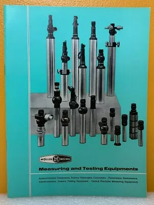 Moller Wedel Measuring And Testing Equipment Catalog. • $49.99