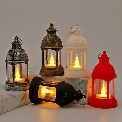 Vintage Lanterns Simulation Flickering Flame Vintage European LED Lantern  • $8.86