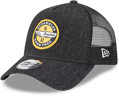 Ducati New Era E-Frame Black Denim Trucker Cap • $46.69