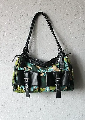 £8.71 • Buy MEXX Abstract Floral Pattern Trimming Vintage Women Messenger Shoulder Bag