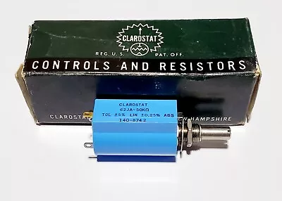 Clarostat  62JA50K  10-Turn Wirewound Linear Potentiometer 50K Ohm Made In USA • $39.99