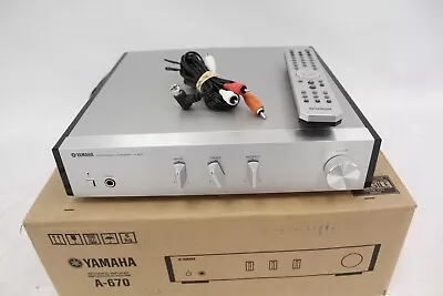 Yamaha A-670 Compact Integrated Stereo Amplifier + RC HiFi Component TESTED Used • £179.99