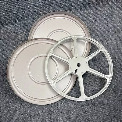 Keystone 8mm Film Take Up Reel Vintage 5 3/4  Metal Case Bronze Film Canister • $18.89