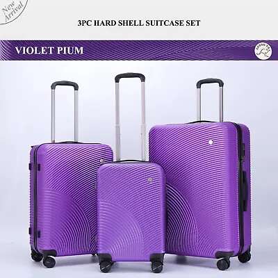 $209.99 • Buy Built-in TSA Lock 1-3pc Trolley Travel Luggage Suitcase Set 4 Wheel Lightweight