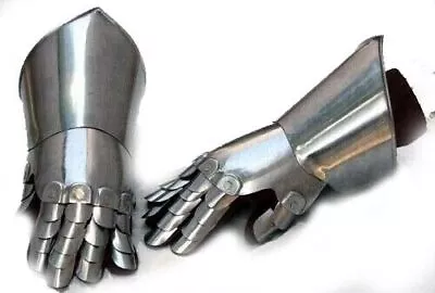 £55.42 • Buy Medieval Gauntlets Pair Set Of 2 Gloves Knight Re-enactment Metal Plate Armor
