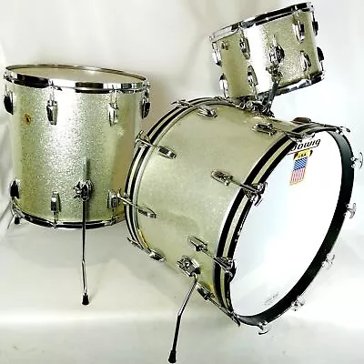 Ludwig 221316 Silver Sparkle 60s Super Classic Drum Set Vintage'68 Natural Mpl • $2995